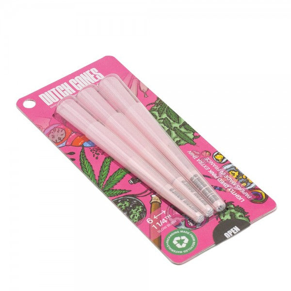 Dutch Cones | 6x Pink Hemp 1 1/4 Pre-Rolled Cones