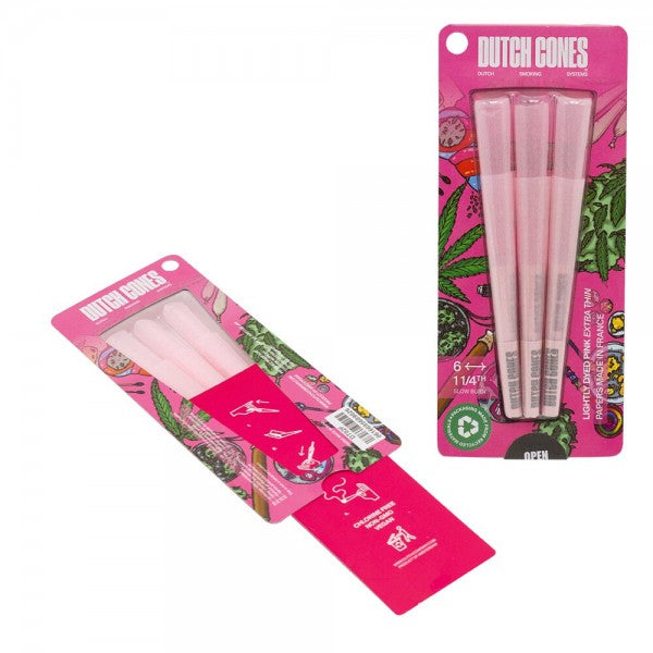 Dutch Cones | 6x Pink Hemp 1 1/4 Pre-Rolled Cones