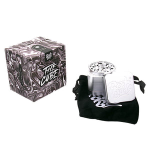 Best Buds The Cube Aluminium Grinder Silver 4 Parts (50mm)