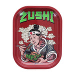 Best Buds Tin Box Rolling Tray with Storage Zushi