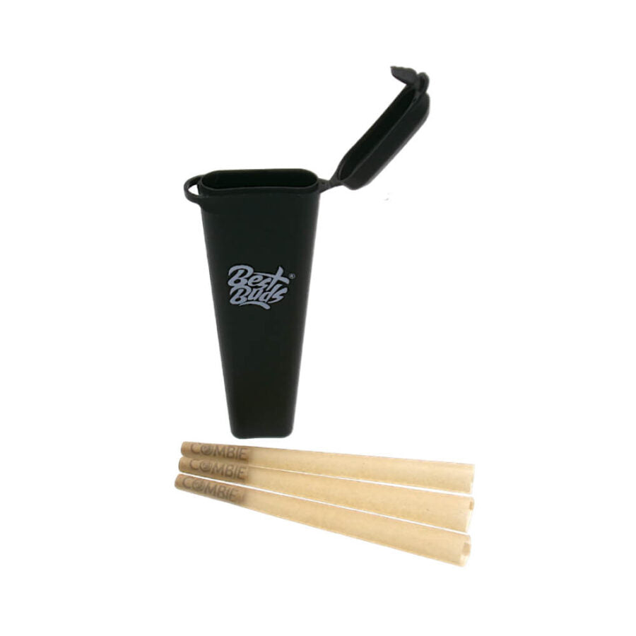 Combie SafeCones Joint Holders Triple Tube Black + 3 Pre-rolled Cones