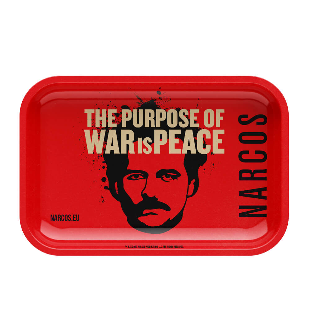Narcos Metal Rolling Tray Red Medium 19x29 cm
