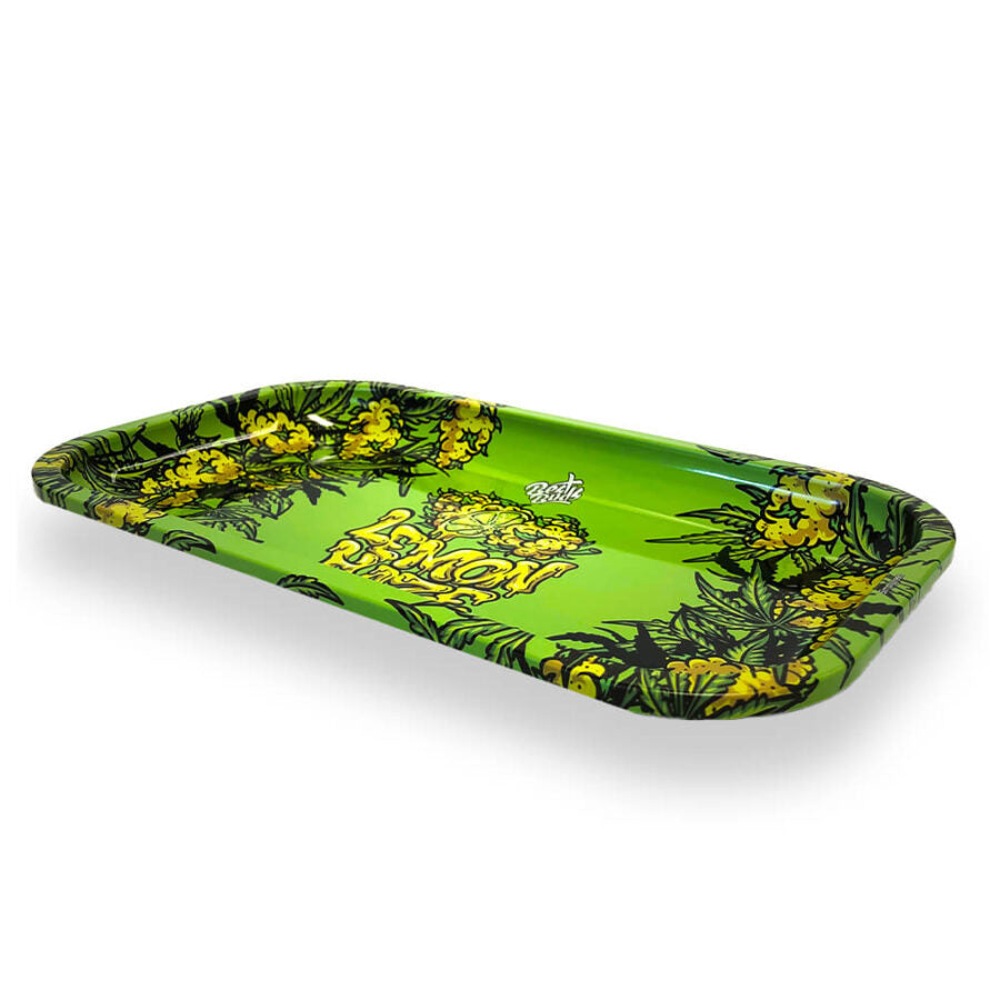 Best Buds Lemon Haze Metal Rolling Tray Long 16×27 cm