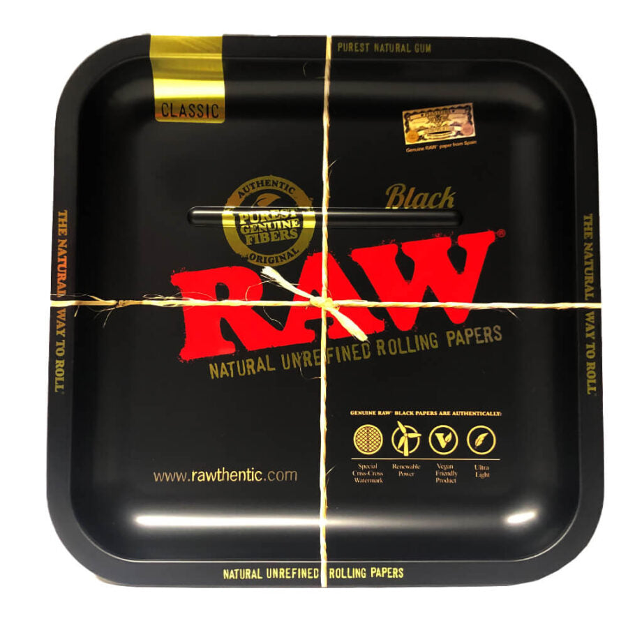 RAW Black Square Metal Tray 23×23 cm