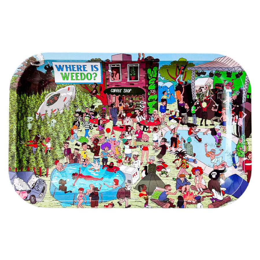 Best Buds Where Is Weedo? Rolling Tray Medium 17×28 cm