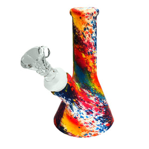 Painting Splash Multicolor Silicone Bong