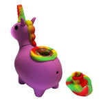 Purple Unicorn Silicone Pipe 12cm - Black Sheep