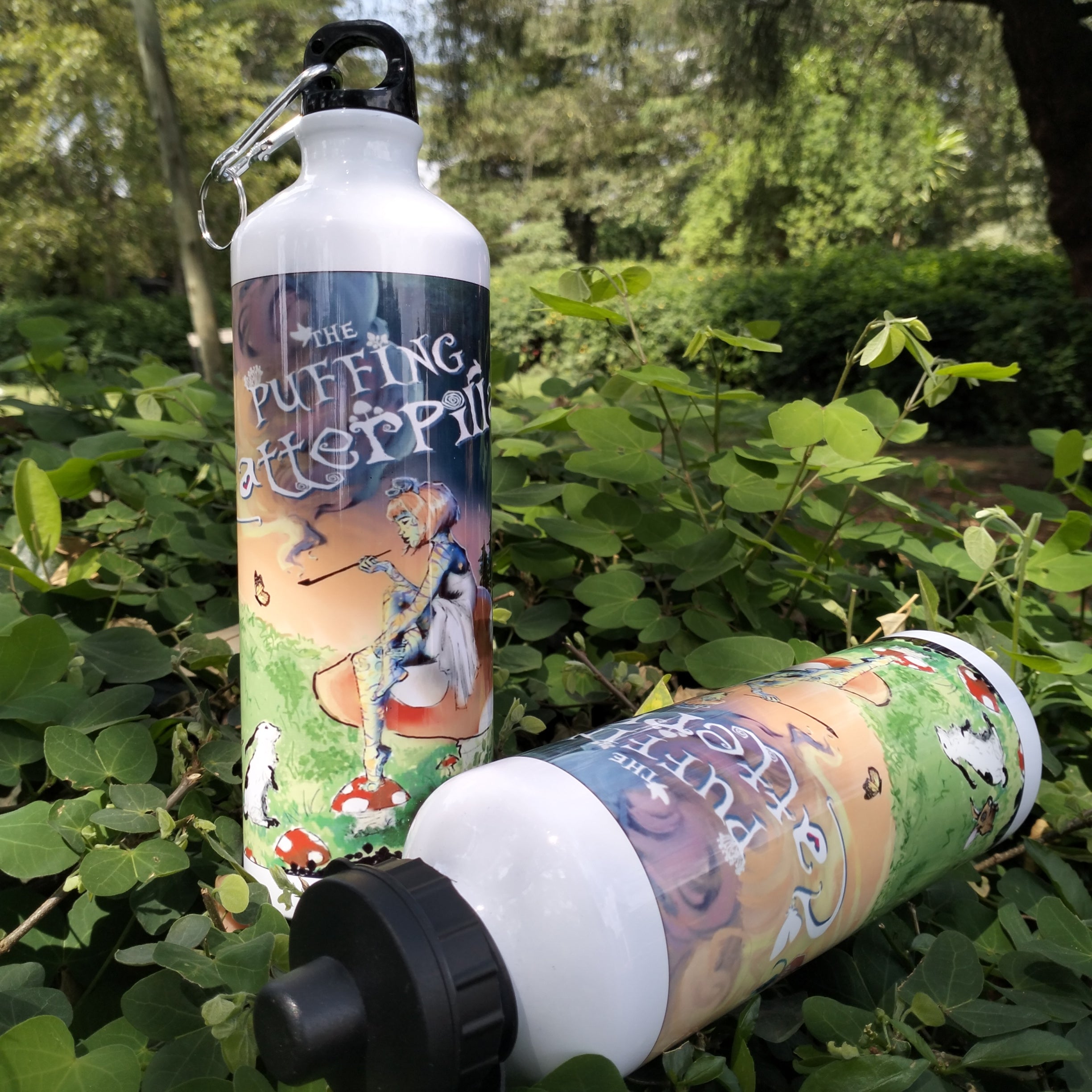 The Puffing Catterpillar Water Bottle