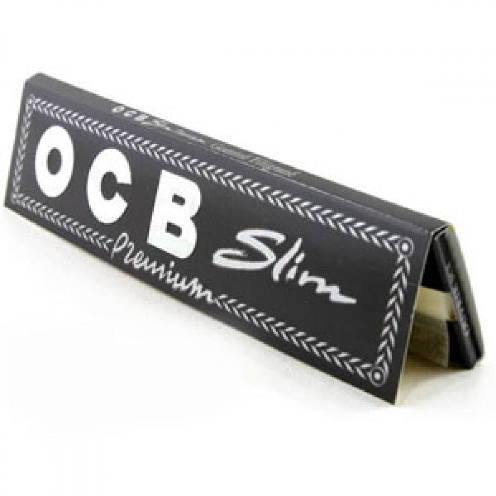 OCB Black Premium King Size Slim Rolling Papers + Tips (32pcs Box