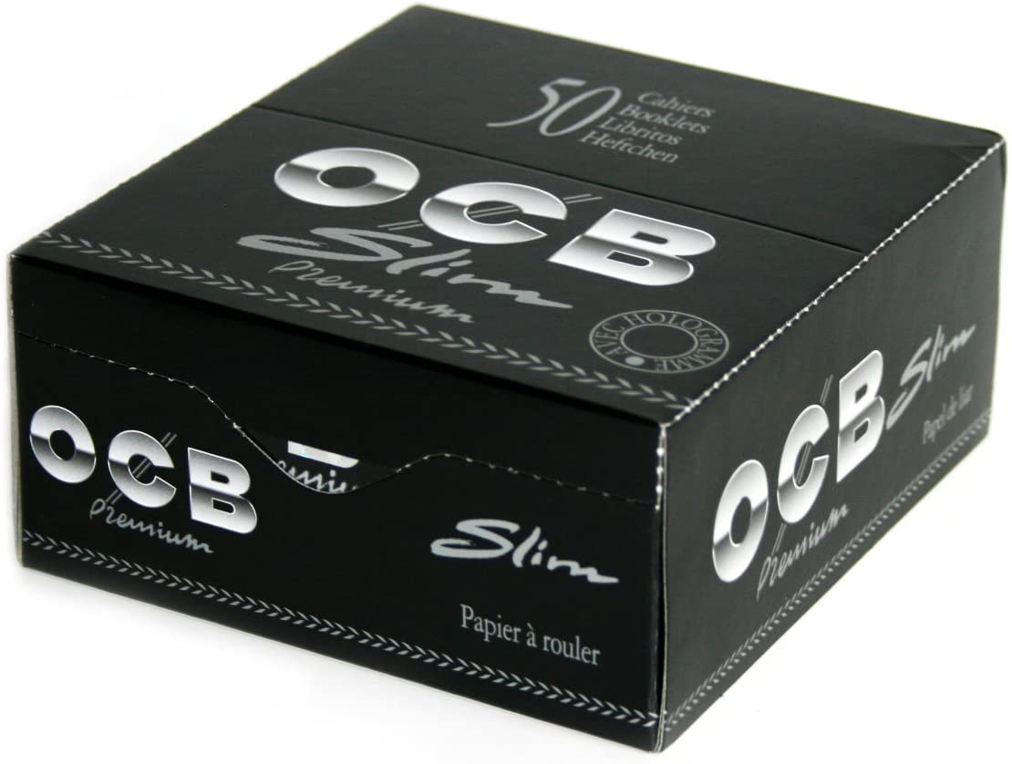 OCB Slim Premium Black King Size Rolling Papers
