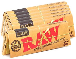 RAW Classic 1.1/4 Natural Unrefined Rolling Papers