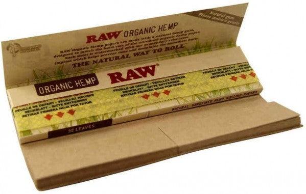 RAW Connoisseur Organic Hemp King-size Rolling Papers