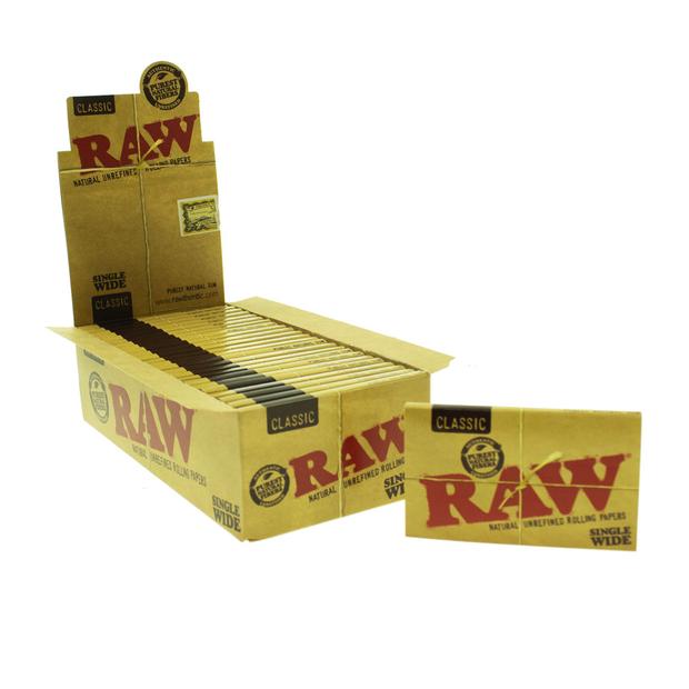 RAW Classic Single Wide Double Window Rolling Papers