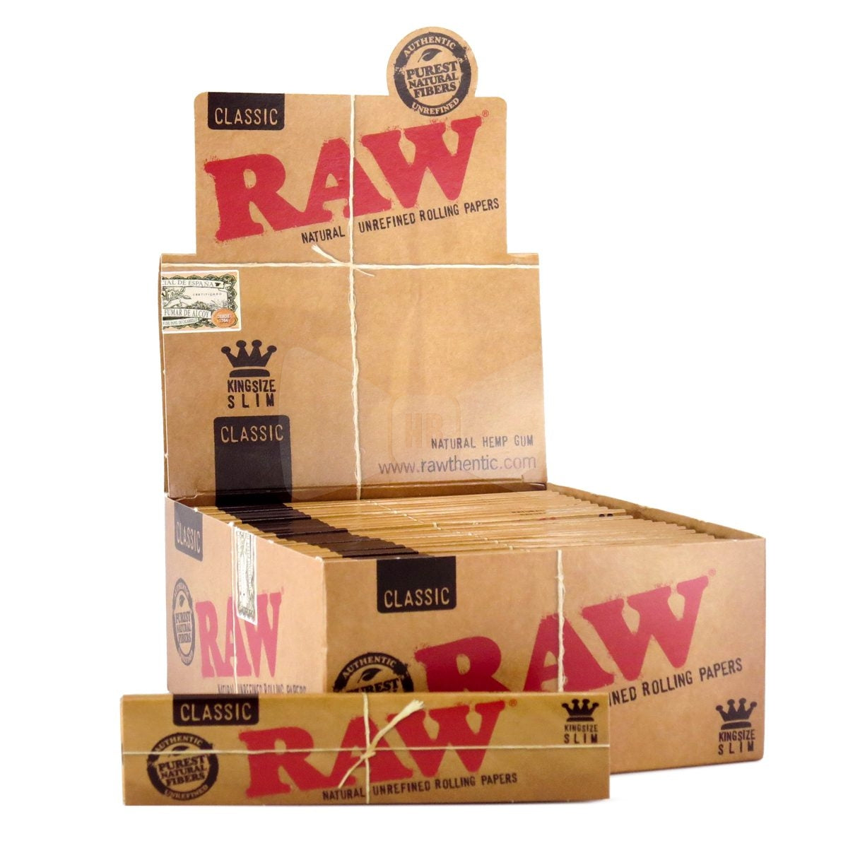 RAW Classic Kingsize Slim + Cartons - Sur