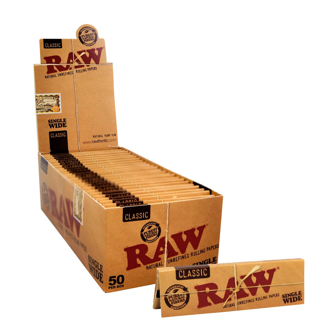RAW Classic Single Wide Single Window Rolling Papers