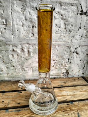 Amsterdam | Limited Edition Carved Koi Beaker Bong - H:41cm - Ø:50mm SG:18.8mm - 7mm thickness