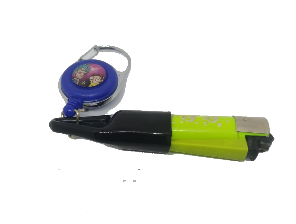 Lighter Leash with clip Rick cartoon Morty
