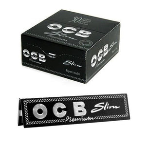 OCB Slim Premium Black King Size Rolling Papers