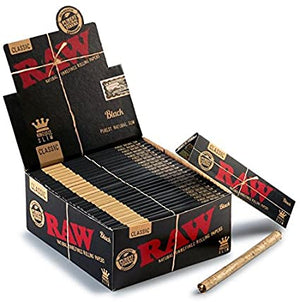 RAW Black Classic King-size Natural Unrefined Rolling Papers