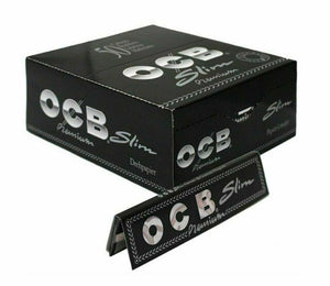 OCB Slim Premium Black King Size Rolling Papers
