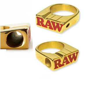 RAW 24 kt Gold Plated Smokers Ring