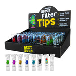 Best Buds Glass Filter Tips Triple Thick Glass With Crystals