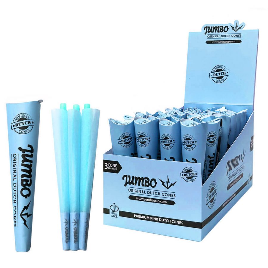 Blue Jumbo King-size Cones Pre-rolled 3-pack