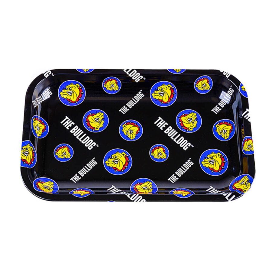 The Bulldog Original Pattern Metal Medium Rolling Tray